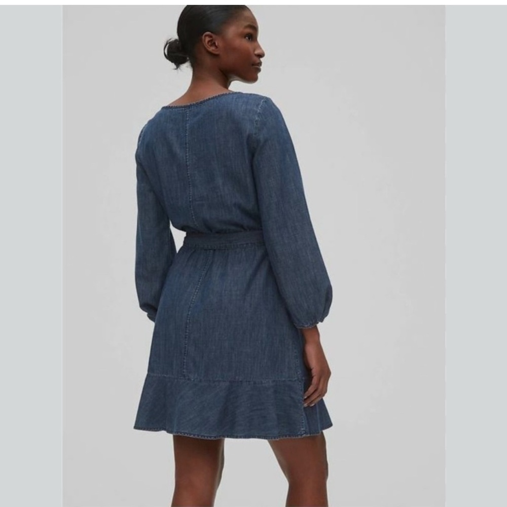 GAP Blue Bishop Sleeve Sundress for Work